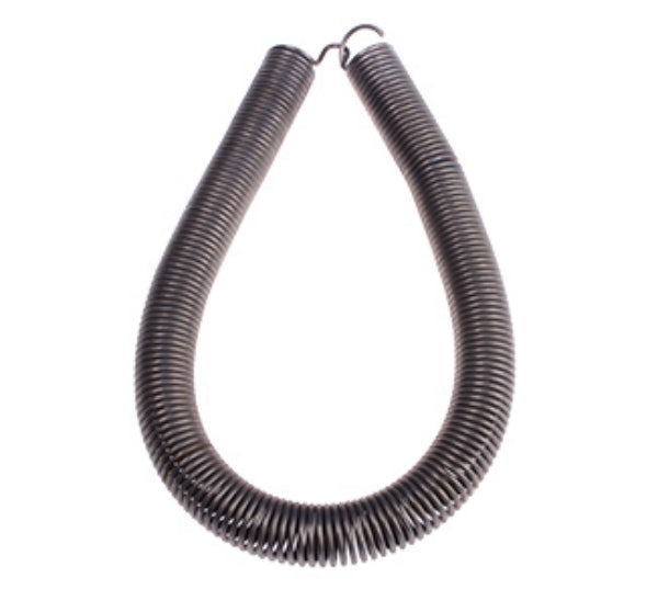 Coiled metal spring for machinery use