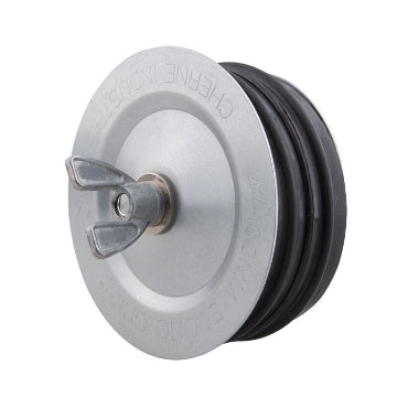 Metal plug with rubber seal