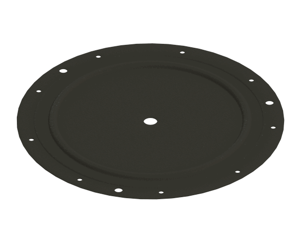 Round black diaphragm with central hole