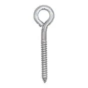 Metal screw with a looped end