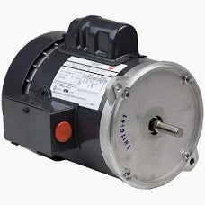 Electric motor with black casing