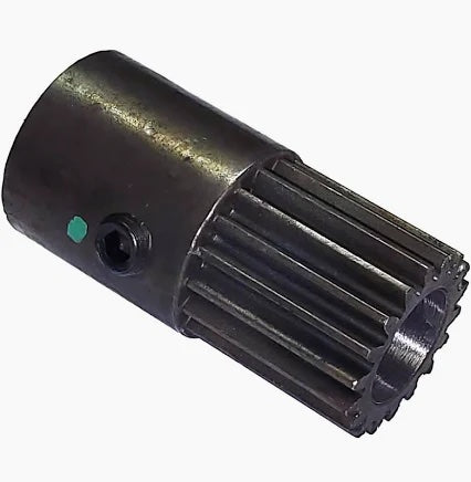 metal gear with teeth and hole