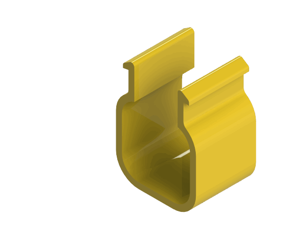 Lubing Pipe Clip 28mm (Yellow)