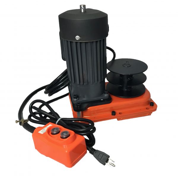 Electric motor with control panel