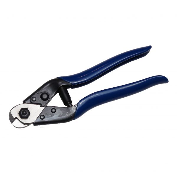 Blue-handled cutting pliers tool
