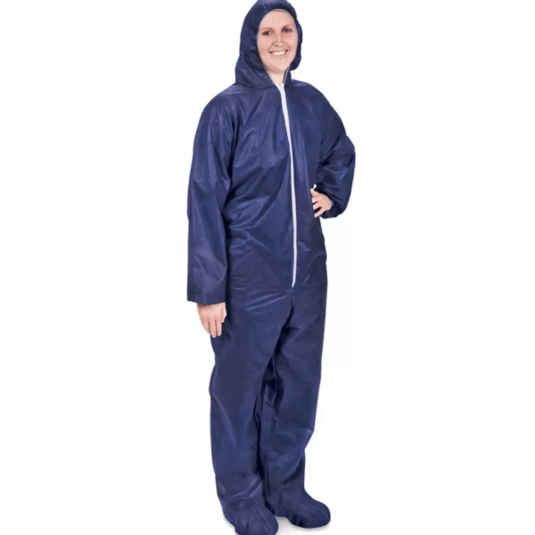 Disposable Coveralls Navy 2XL Brown Box (Box of 25)