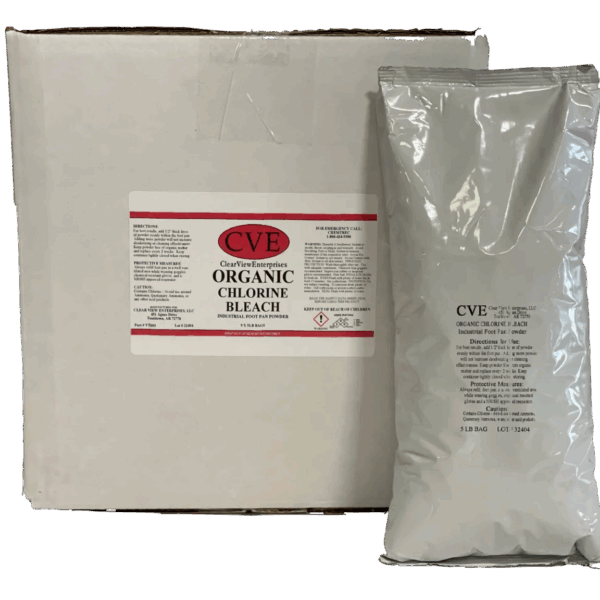 Box and bag of organic bleach