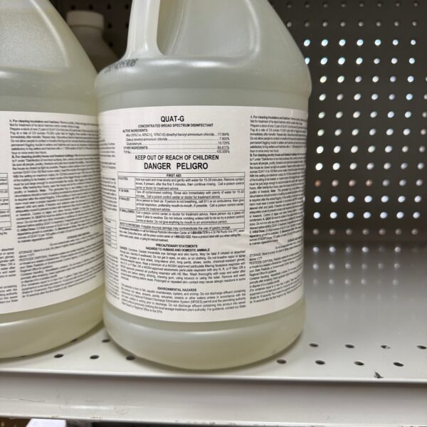 Chemical container with warning label