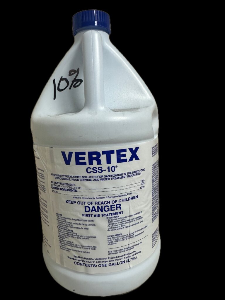 Hypochlorite Solution, Bleach 10% (1 Gallon) - Southern Poultry Solutions