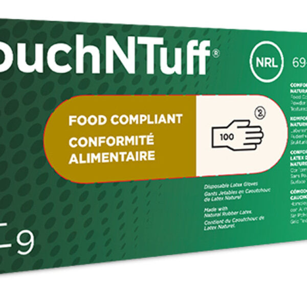 Green box of food compliant gloves