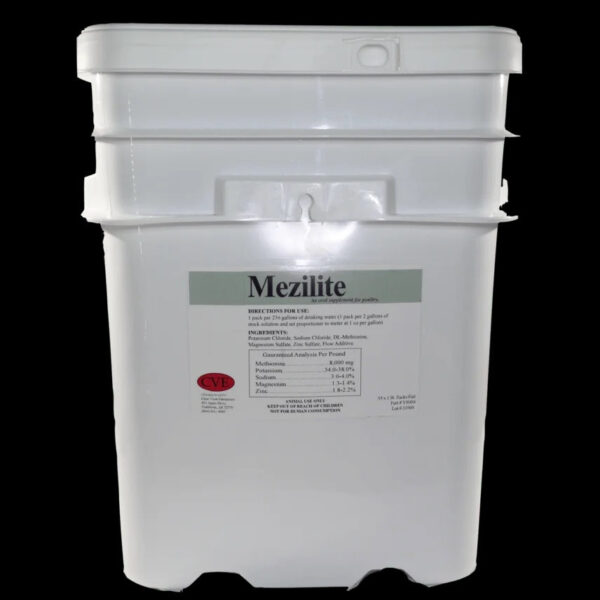 White container labeled Mezilite