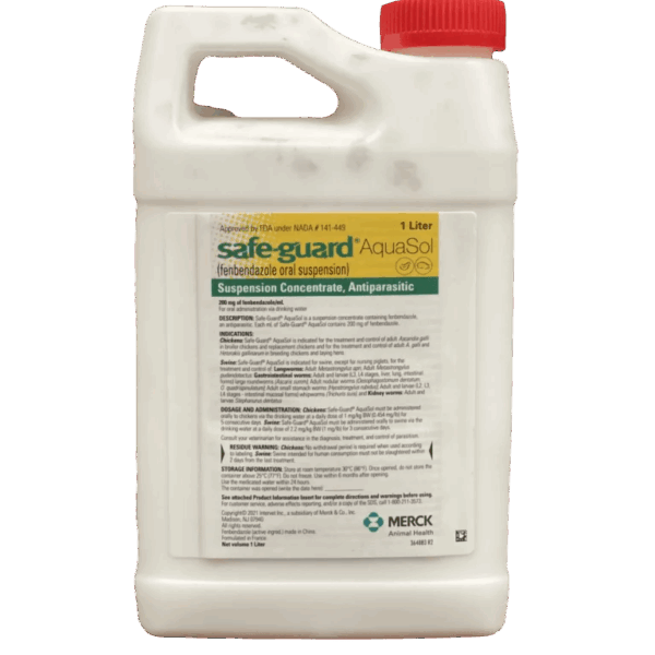 1 liter bottle of antiparasitic solution