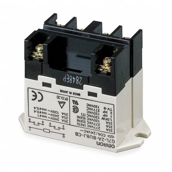 Electrical relay with terminal connections