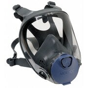 Black full-face respirator mask