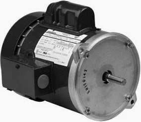 Electric motor with metal casing
