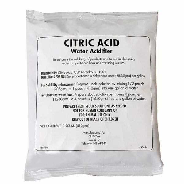 Citric acid powder for water treatment