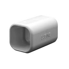 White plastic pipe fitting connector