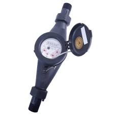 Water meter with dial and cover