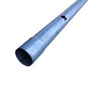 Metal pipe with open end