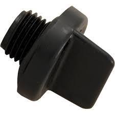 black threaded cap with square end