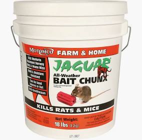 Rodent bait in a bucket.