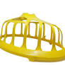 Yellow plastic cage-like structure