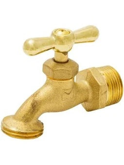 Brass faucet with a classic design