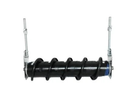 black mechanical component with connectors