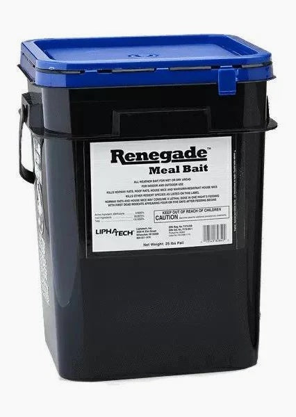 Black container with blue lid