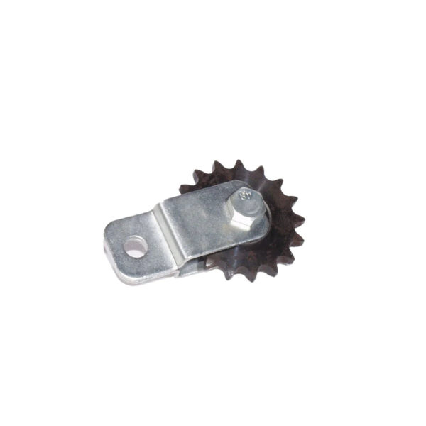 Metal sprocket with attached bracket