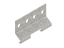 Metal connector with four mounting holes