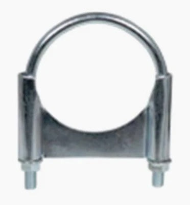 Metal tube clamp with bolts